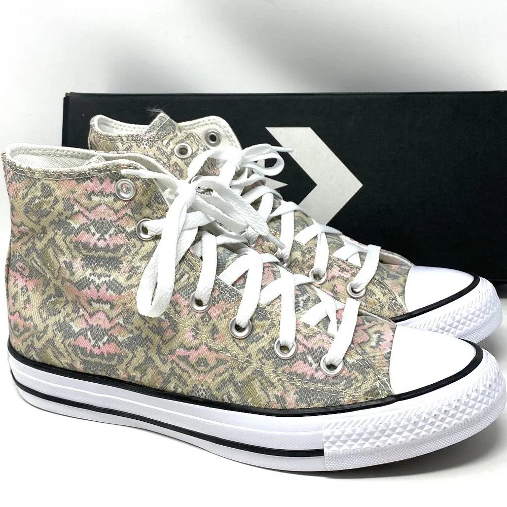 Converse Women's Size 571162F CTAS Hi Pale Putty Limestone Grey Canvas Sneakers